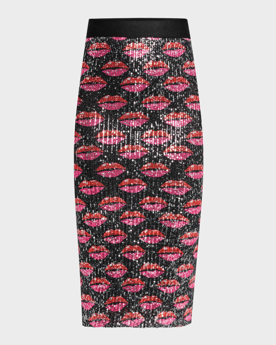 Liza Kiss Kiss Sequined Skirt